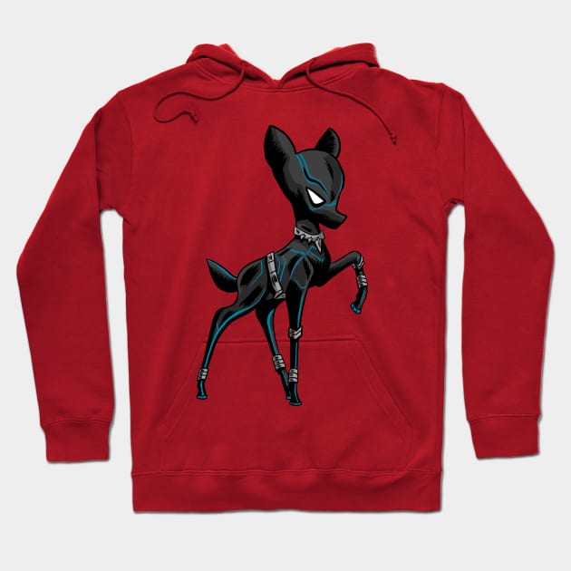 Black Panther Bambi Hoodie by Black Snow Comics